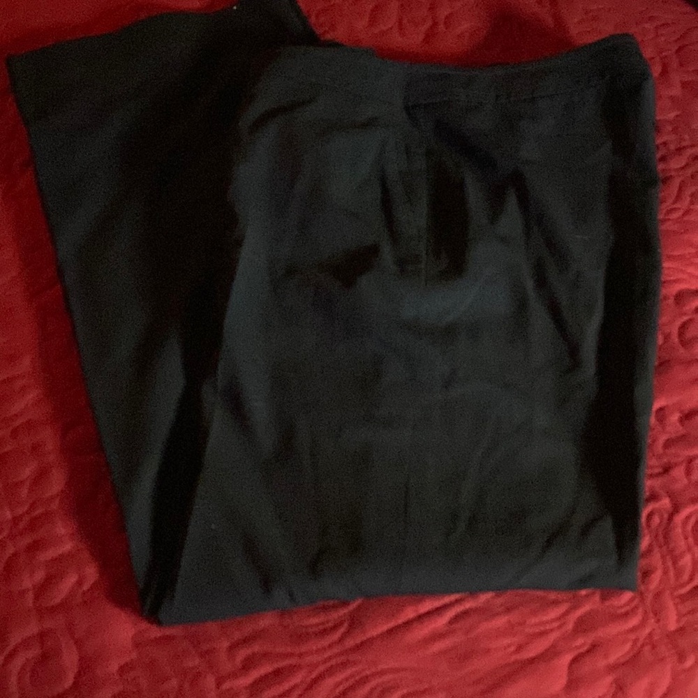 Black wide leg dress slacks